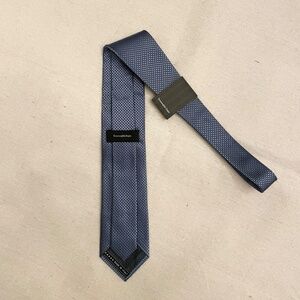 Zegna Mens Tie, Silk, Blue, New
